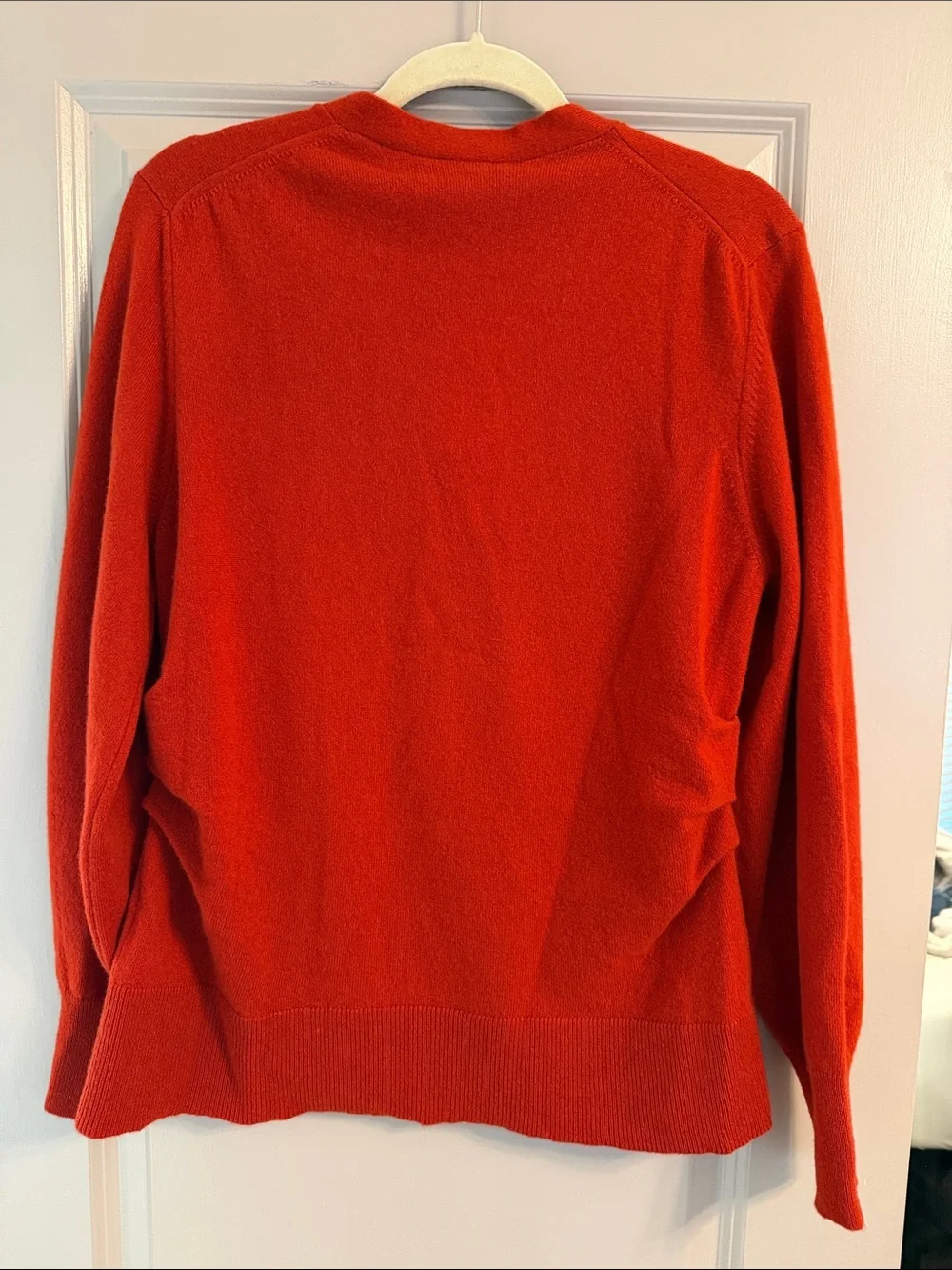 Veronica Beard Lamotte Cashmere Cardigan in Carnelian Red NWT